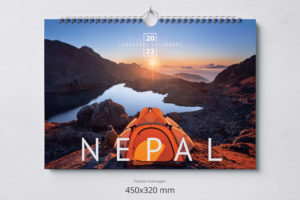 Настенный перекидной календарь — Лангтанг, Непал | Landscape Monthly Wall Calendar – Langtang, Nepal